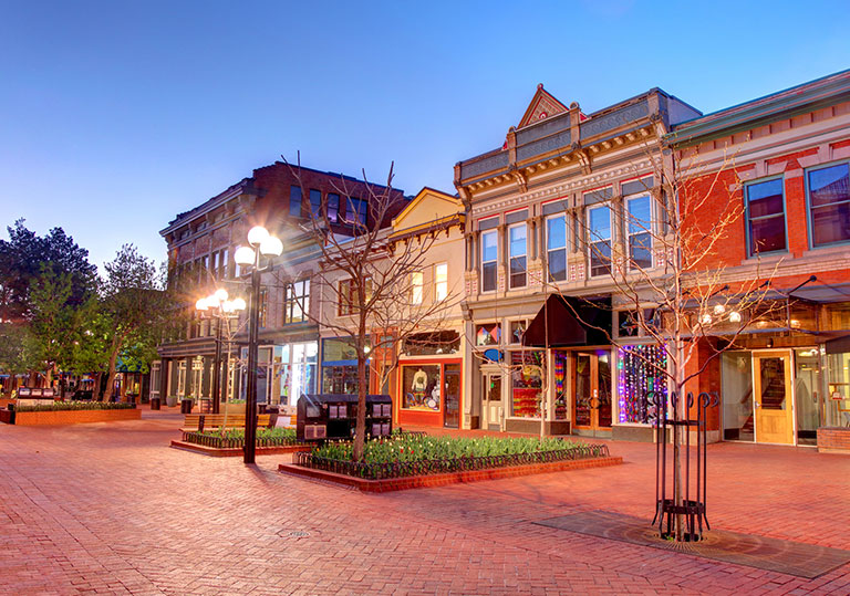 17 Walnut is ideally located in bustling Boulder, Colorado