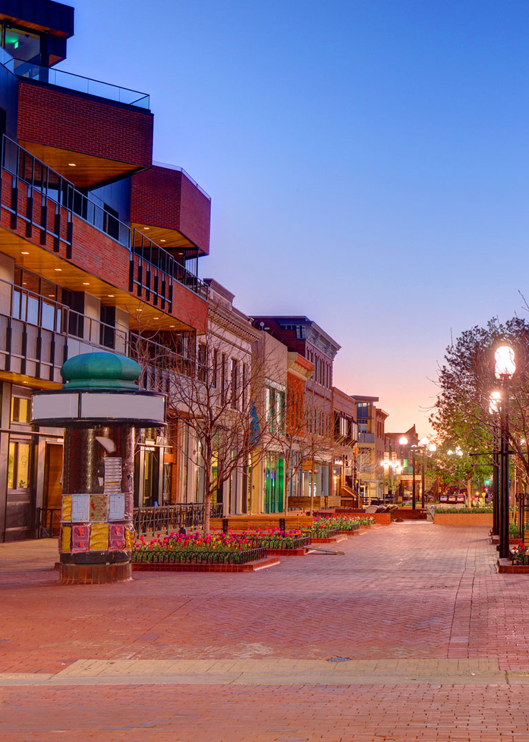 17 Walnut is ideally located in bustling Boulder, Colorado